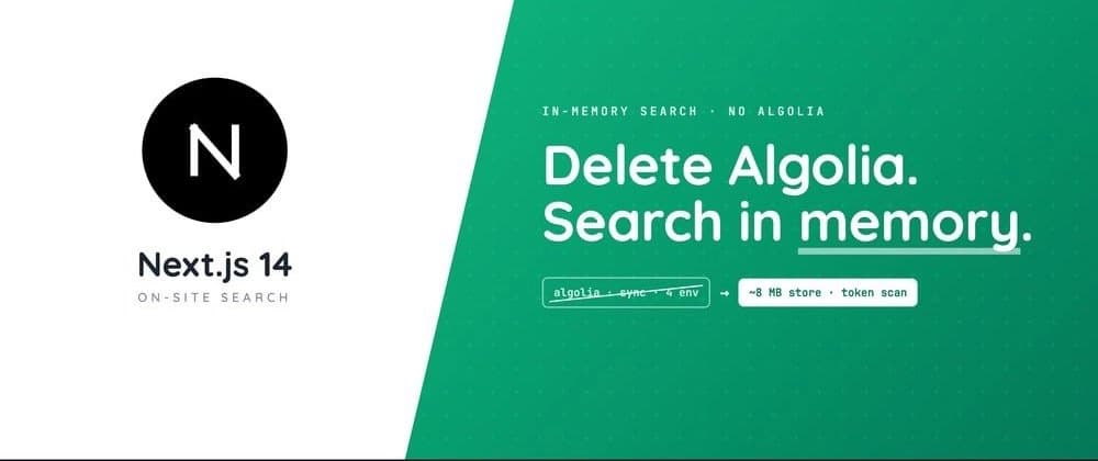 Replacing Algolia with an In-Memory Search in Next.js 14