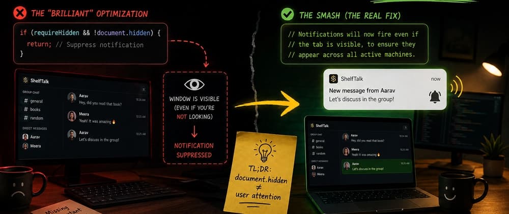 The Optimization That Was Too Good: Why Our Push Notifications Only Worked When You Weren't Looking