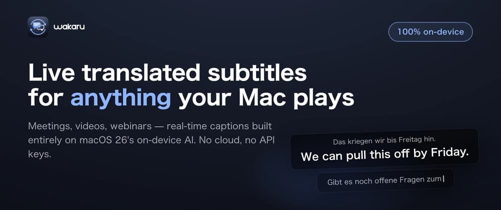 Apple quietly shipped everything you need to build a real-time translator — so I built one