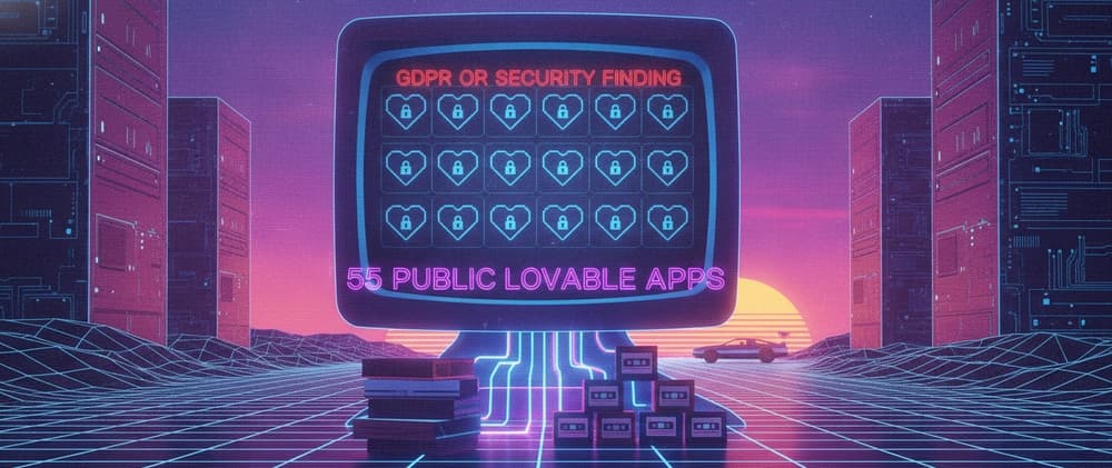 I scanned 55 public Lovable apps — all 55 had a GDPR or security finding