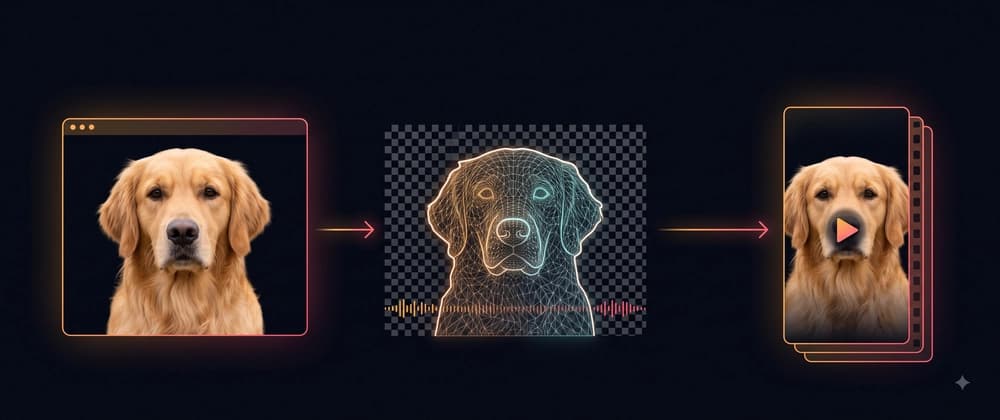 Making a dog talk with zero backend: in-browser segmentation, WebGL lip sync and real MP4 export
