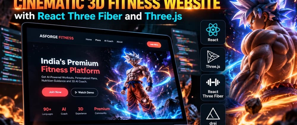 How I Built a Cinematic 3D Fitness Website with React Three Fiber and Three.js