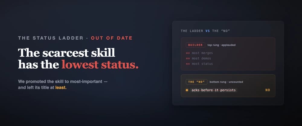 The scarcest skill on my team has the lowest status: the 'no'