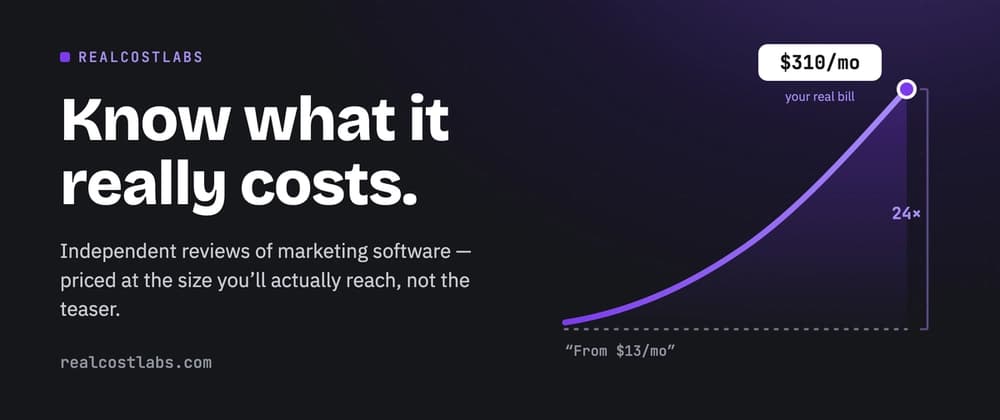 The entry price is not the price: what 20+ marketing SaaS tools actually cost
