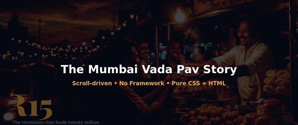 I Built a ₹15 Landing Page About Mumbai's Soul Food