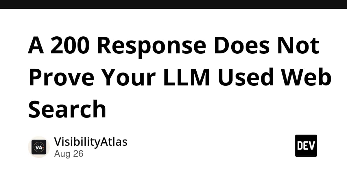 A 200 Response Does Not Prove Your LLM Used Web Search