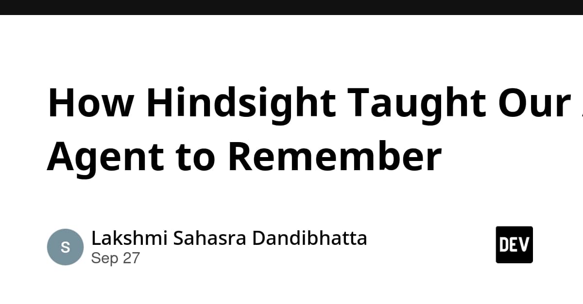 How Hindsight Taught Our AI Agent to Remember