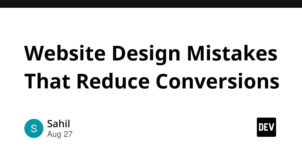 Website Design Mistakes That Reduce Conversions