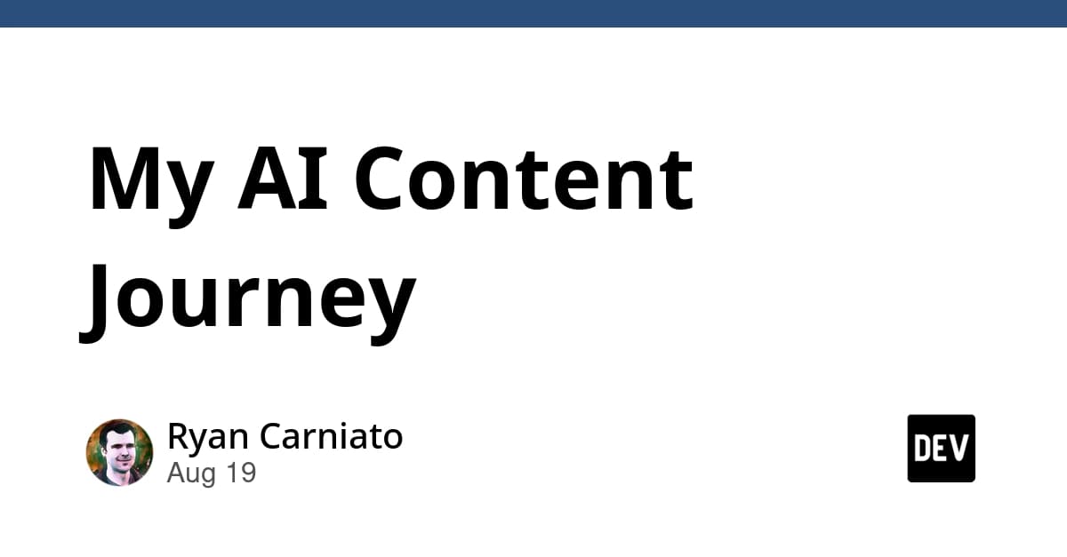 My AI Content Journey