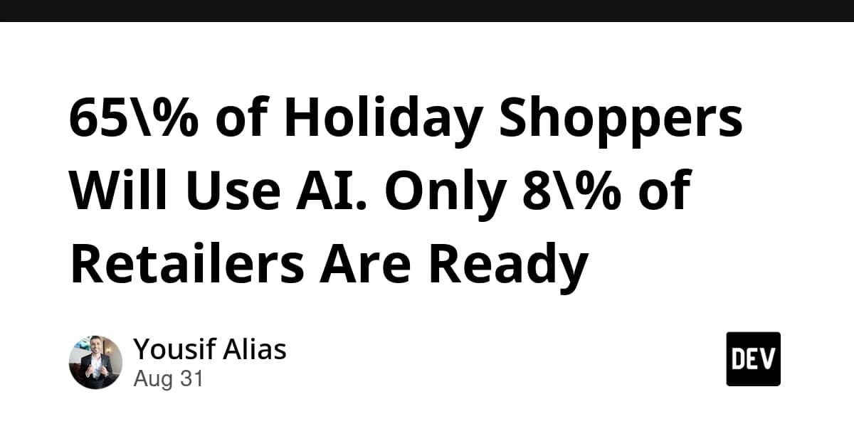 65% of Holiday Shoppers Will Use AI. Only 8% of Retailers Are Ready