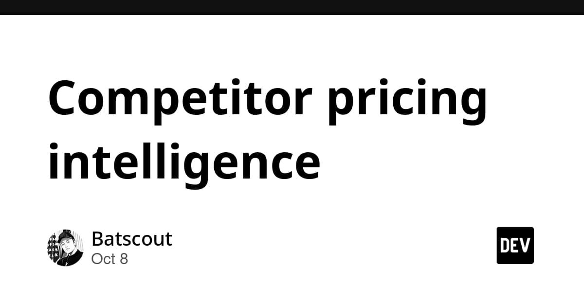 Competitor pricing intelligence