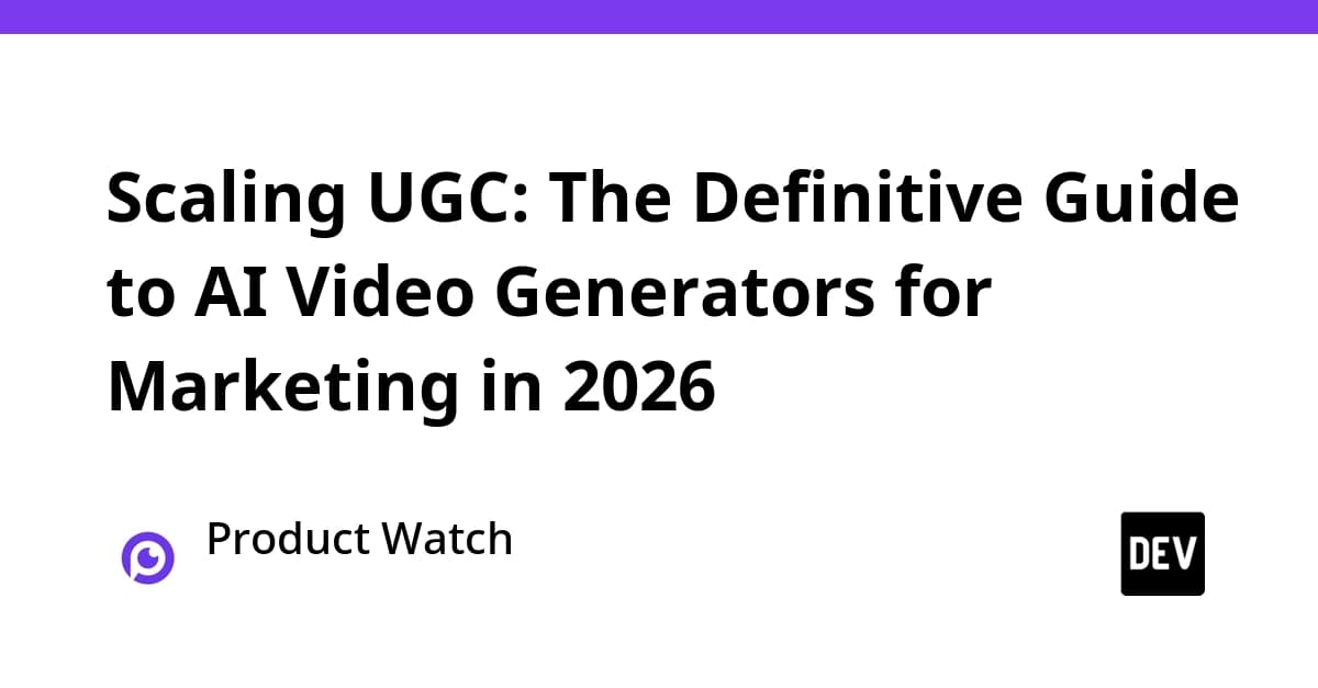 Scaling UGC: The Definitive Guide to AI Video Generators for Marketing in 2026